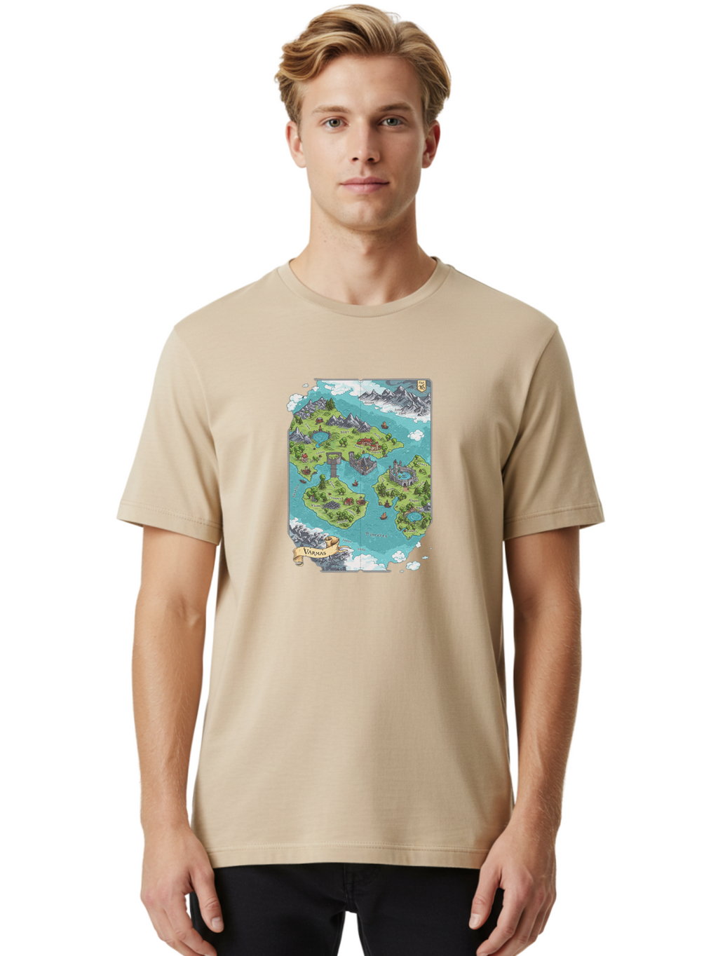 Varnas Men'S Graphic Tee, 100% Cotton, Comfortable Casual Summer Wear, Machine Washable, Vintage Camera, Old Camera, Antique Camera, Black Camera, Classic Photography, Photography Equipment, Nostalgic Device, Film Camera, Camera Art Baf615