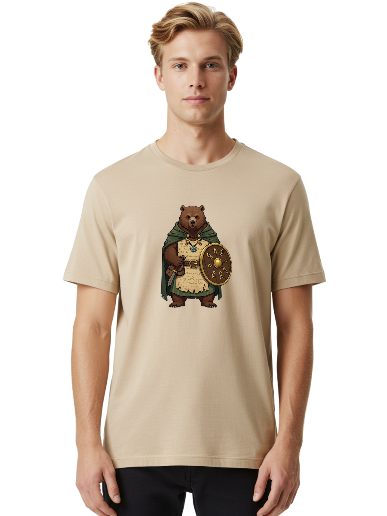 Warrior-Bear Men'S Graphic Tee, 100% Cotton, Comfortable Casual Summer Wear, Machine Washable, Vintage Camera, Old Camera, Antique Camera, Black Camera, Classic Photography, Photography Equipment, Nostalgic Device, Film Camera, Camera Art Baf619