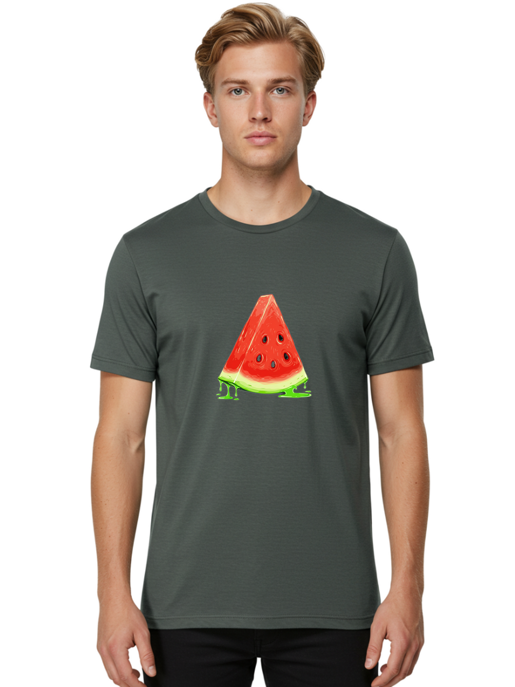 Watermelon-Slice-1 Men'S Graphic Tee, 100% Cotton, Comfortable Casual Summer Wear, Machine Washable, Vintage Camera, Old Camera, Antique Camera, Black Camera, Classic Photography, Photography Equipment, Nostalgic Device, Film Camera, Baf621