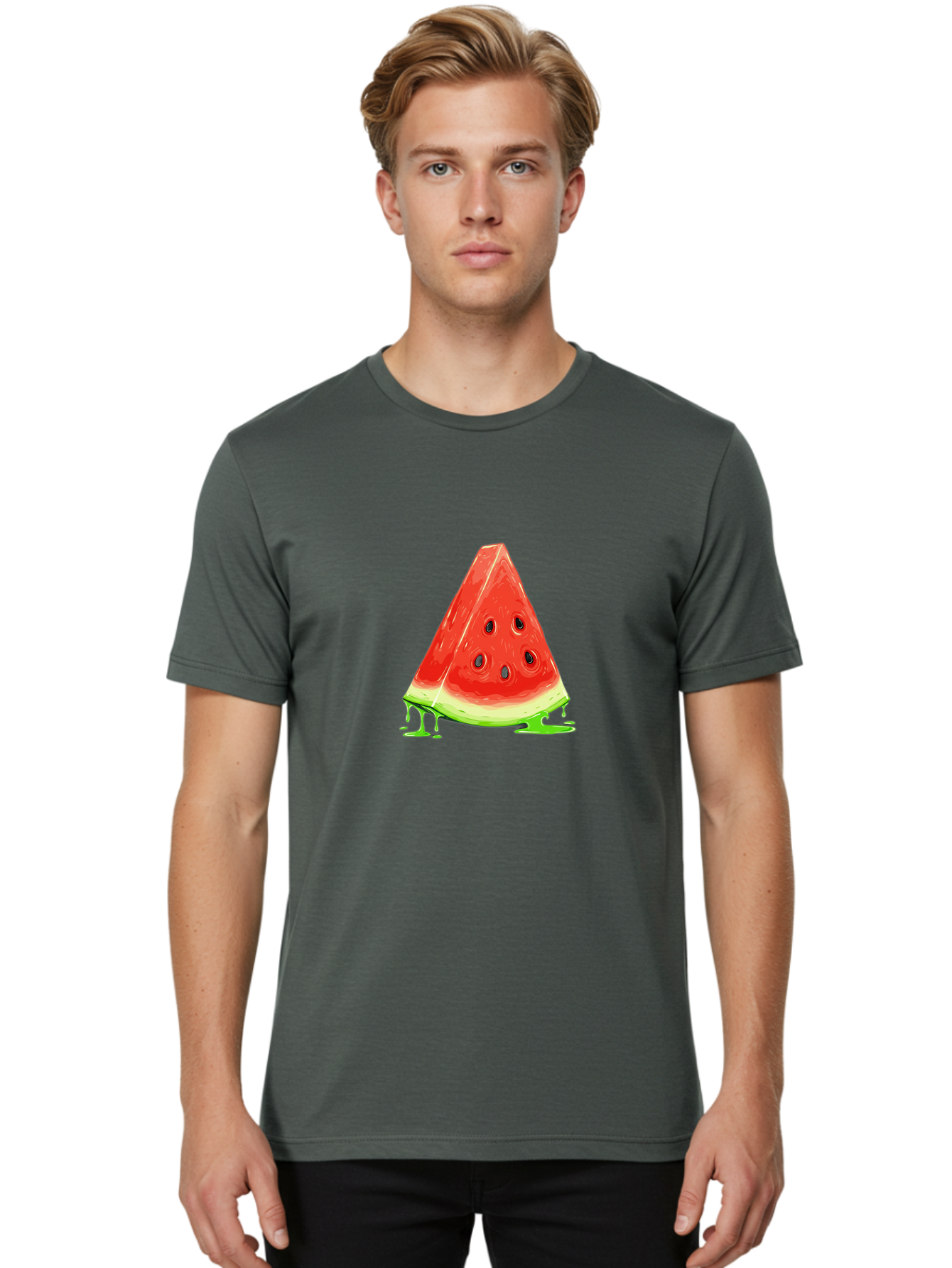 Watermelon-Slice-1 Men'S Graphic Tee, 100% Cotton, Comfortable Casual Summer Wear, Machine Washable, Vintage Camera, Old Camera, Antique Camera, Black Camera, Classic Photography, Photography Equipment, Nostalgic Device, Film Camera, Baf621