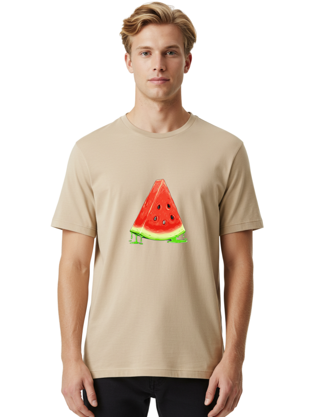 Watermelon-Slice-1 Men'S Graphic Tee, 100% Cotton, Comfortable Casual Summer Wear, Machine Washable, Vintage Camera, Old Camera, Antique Camera, Black Camera, Classic Photography, Photography Equipment, Nostalgic Device, Film Camera, Baf621