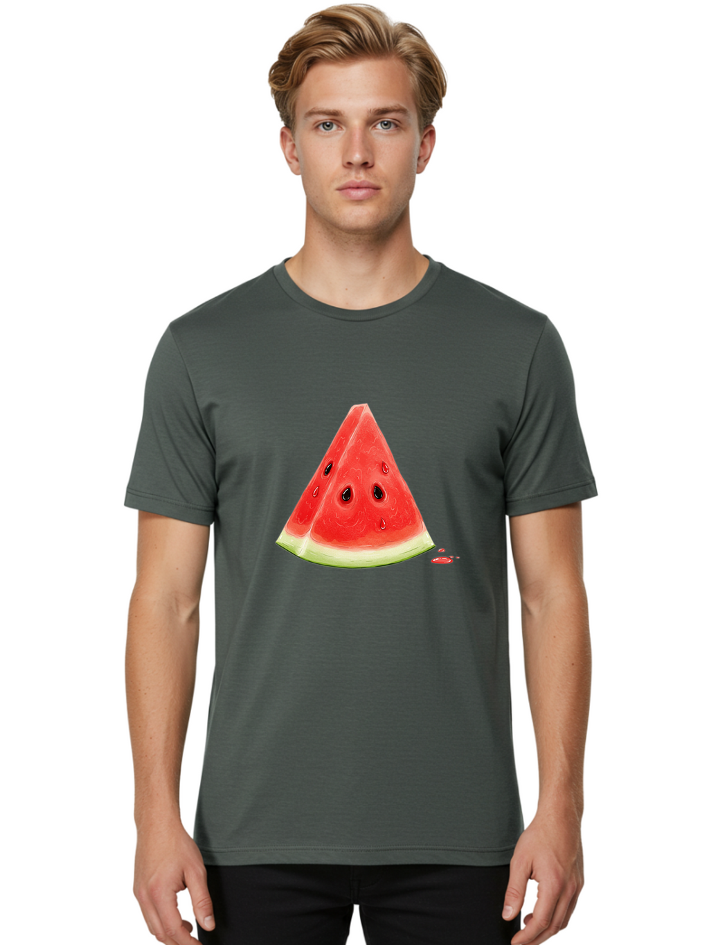 Watermelon-Slice-11 Men'S Graphic Tee, 100% Cotton, Comfortable Casual Summer Wear, Machine Washable, Vintage Camera, Old Camera, Antique Camera, Black Camera, Classic Photography, Photography Equipment, Nostalgic Device, Film Camera, Baf623