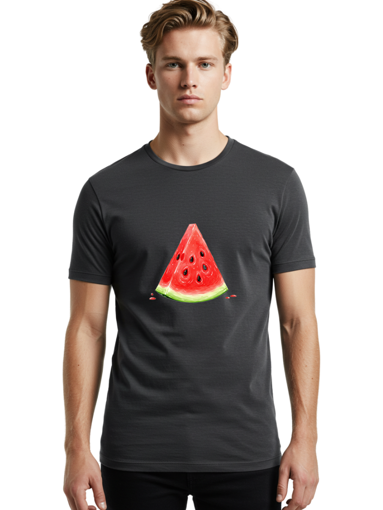 Watermelon-Slice-13 Men'S Graphic Tee, 100% Cotton, Comfortable Casual Summer Wear, Machine Washable, Vintage Camera, Old Camera, Antique Camera, Black Camera, Classic Photography, Photography Equipment, Nostalgic Device, Film Camera, Baf625