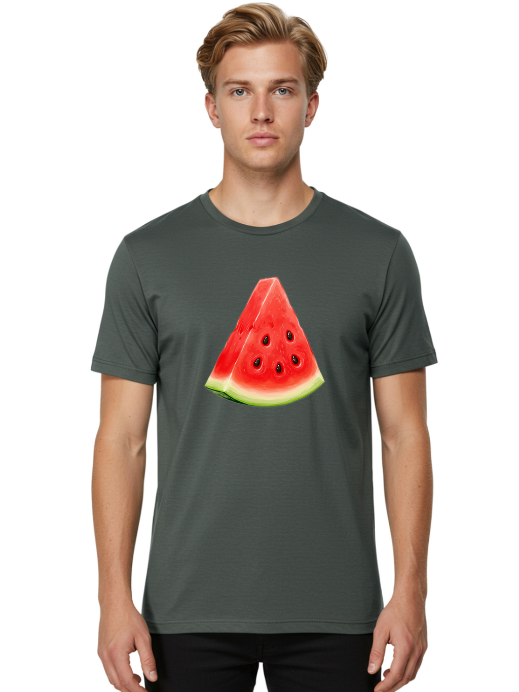 Watermelon-Slice-15 Men'S Graphic Tee, 100% Cotton, Comfortable Casual Summer Wear, Machine Washable, Vintage Camera, Old Camera, Antique Camera, Black Camera, Classic Photography, Photography Equipment, Nostalgic Device, Film Camera, Baf627