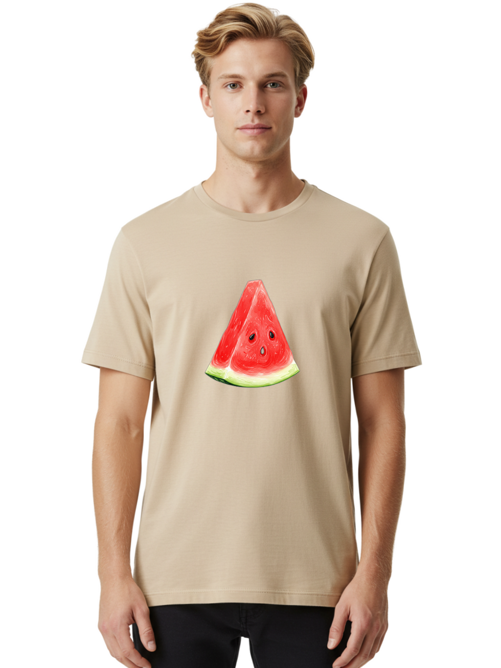 Watermelon-Slice-17 Men'S Graphic Tee, 100% Cotton, Comfortable Casual Summer Wear, Machine Washable, Vintage Camera, Old Camera, Antique Camera, Black Camera, Classic Photography, Photography Equipment, Nostalgic Device, Film Camera, Baf629