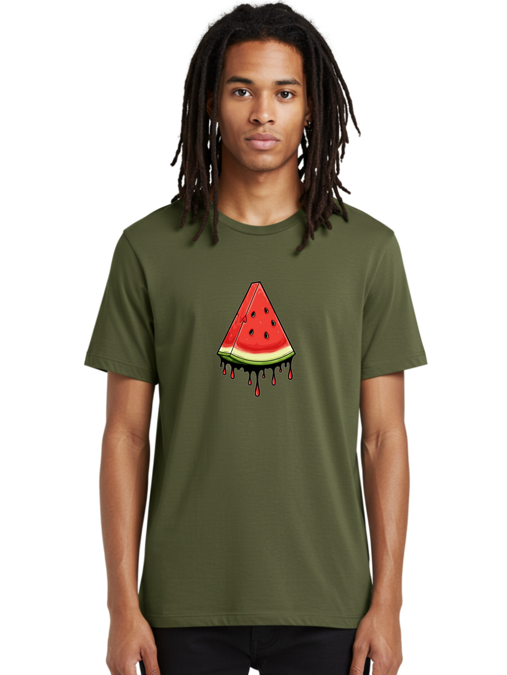 Watermelon-Slice-2 Men'S Graphic Tee, 100% Cotton, Comfortable Casual Summer Wear, Machine Washable, Vintage Camera, Old Camera, Antique Camera, Black Camera, Classic Photography, Photography Equipment, Nostalgic Device, Film Camera, Baf632