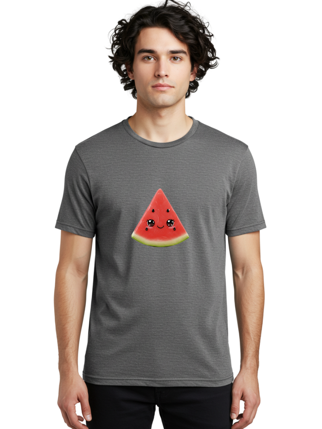 Watermelon-Slice Men'S Graphic Tee, 100% Cotton, Comfortable Casual Summer Wear, Machine Washable, Vintage Camera, Old Camera, Antique Camera, Black Camera, Classic Photography, Photography Equipment, Nostalgic Device, Film Camera, Camera Art Baf642
