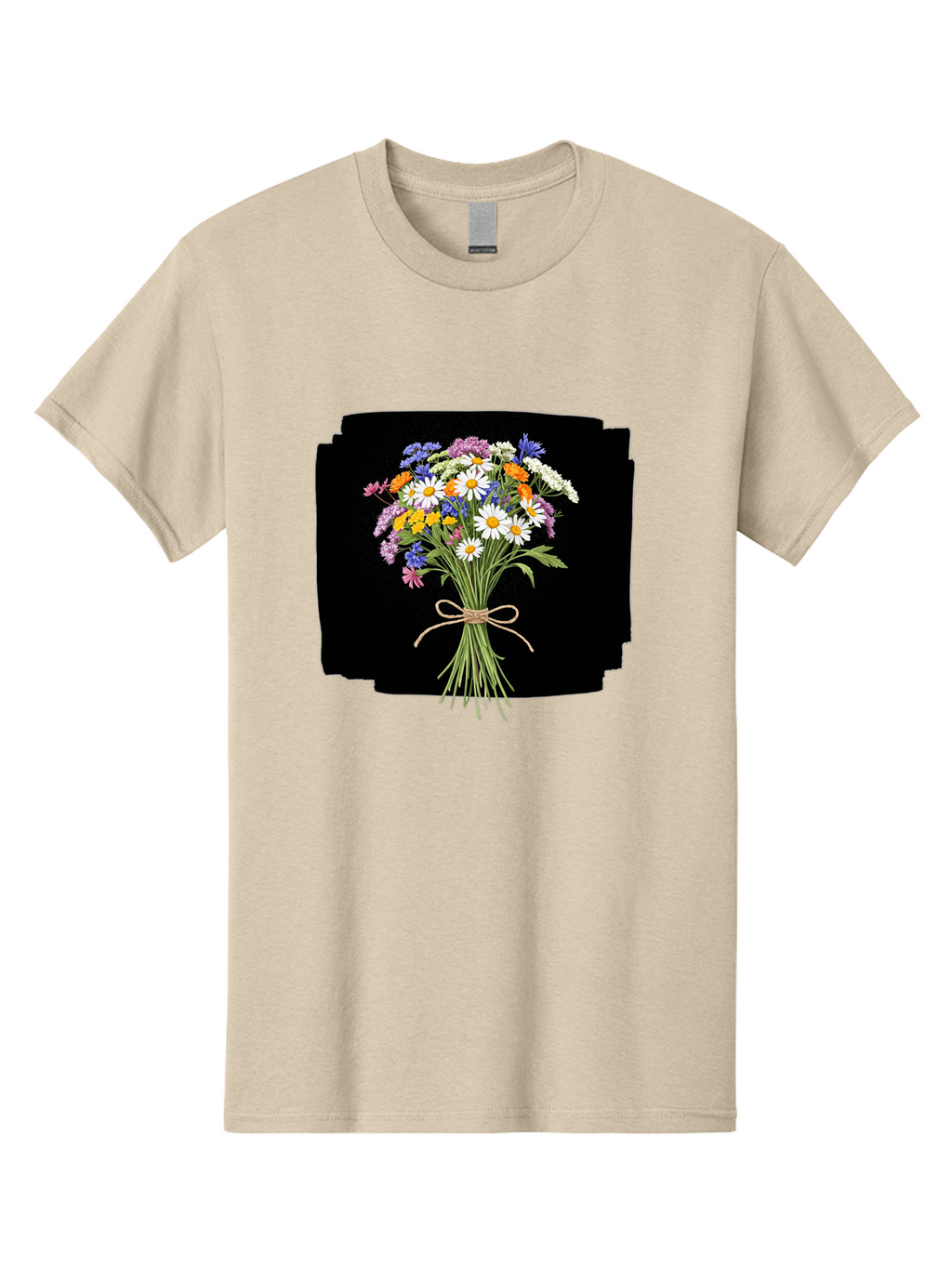 Wildflower-Bouquet-13 Men'S Graphic Tee, 100% Cotton, Comfortable Casual Summer Wear, Machine Washable, Vintage Camera, Old Camera, Antique Camera, Black Camera, Classic Photography, Photography Equipment, Nostalgic Device, Film Camera, Baf653