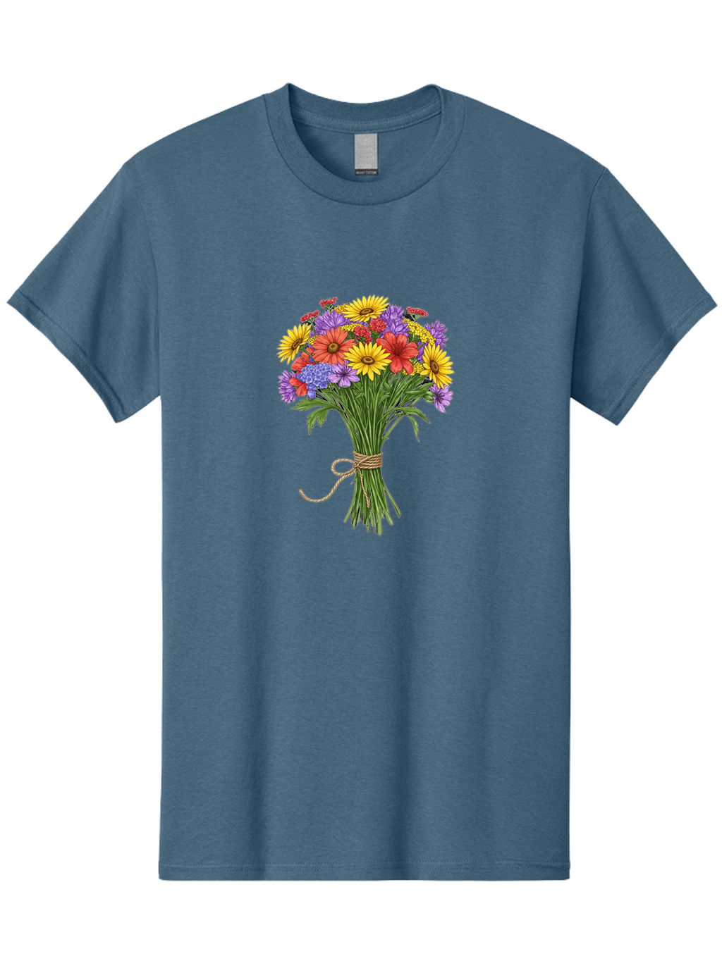 Wildflower-Bouquet-4 Men'S Graphic Tee, 100% Cotton, Comfortable Casual Summer Wear, Machine Washable, Vintage Camera, Old Camera, Antique Camera, Black Camera, Classic Photography, Photography Equipment, Nostalgic Device, Film Camera, Baf657