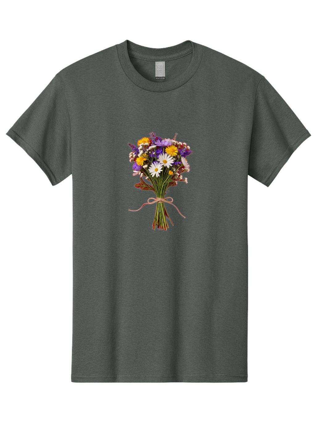 Wildflower-Bouquet-5 Men'S Graphic Tee, 100% Cotton, Comfortable Casual Summer Wear, Machine Washable, Vintage Camera, Old Camera, Antique Camera, Black Camera, Classic Photography, Photography Equipment, Nostalgic Device, Film Camera, Baf658