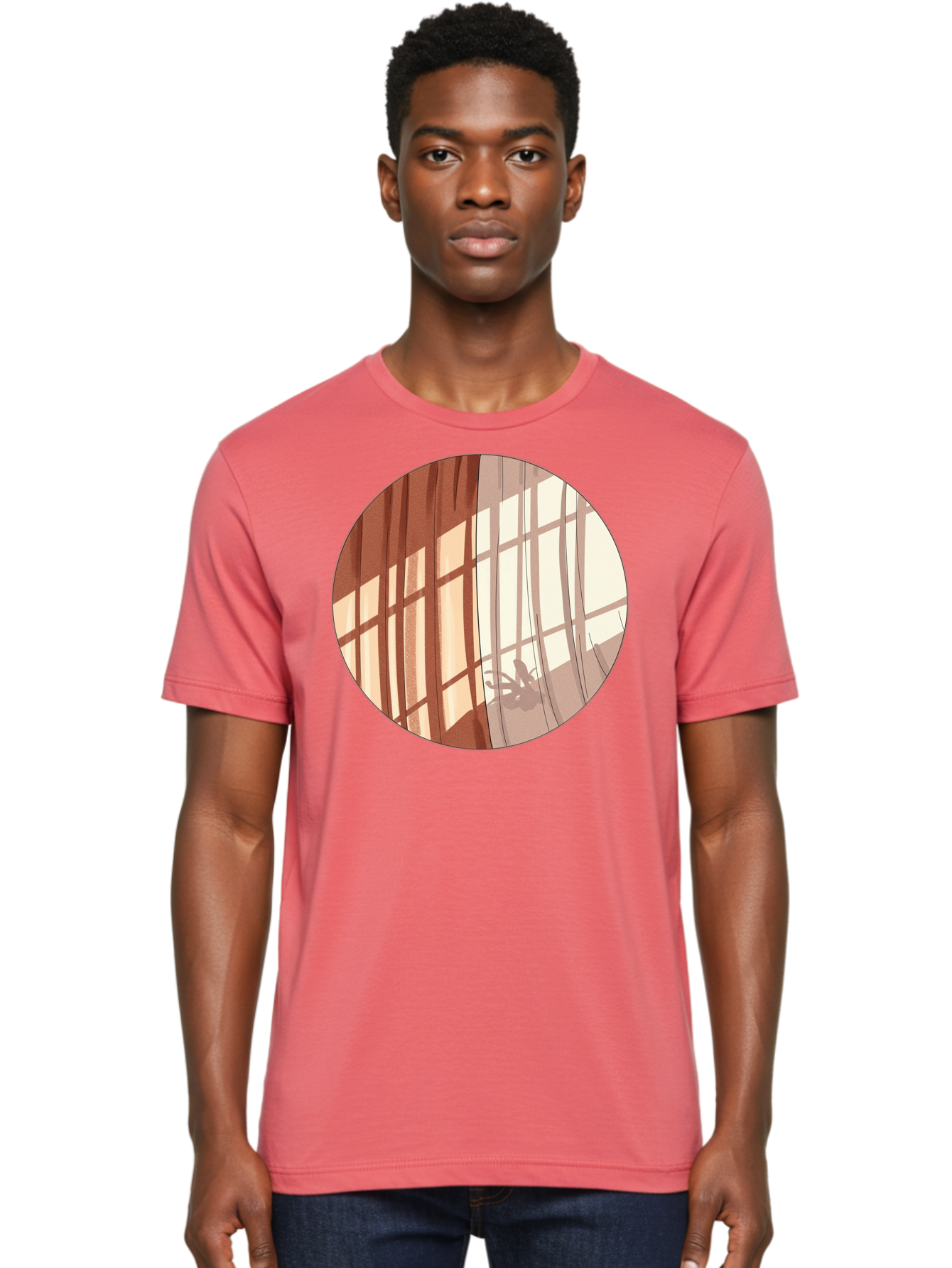 Window-Curtain-Shadows Men'S Graphic Tee, 100% Cotton, Comfortable Casual Summer Wear, Machine Washable, Vintage Camera, Old Camera, Antique Camera, Black Camera, Classic Photography, Photography Equipment, Nostalgic Device, Film Camera, Baf664