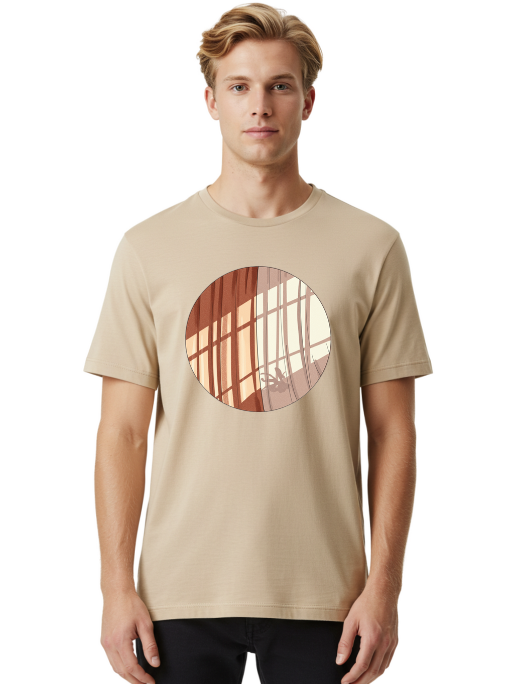Window-Curtain-Shadows Men'S Graphic Tee, 100% Cotton, Comfortable Casual Summer Wear, Machine Washable, Vintage Camera, Old Camera, Antique Camera, Black Camera, Classic Photography, Photography Equipment, Nostalgic Device, Film Camera, Baf664
