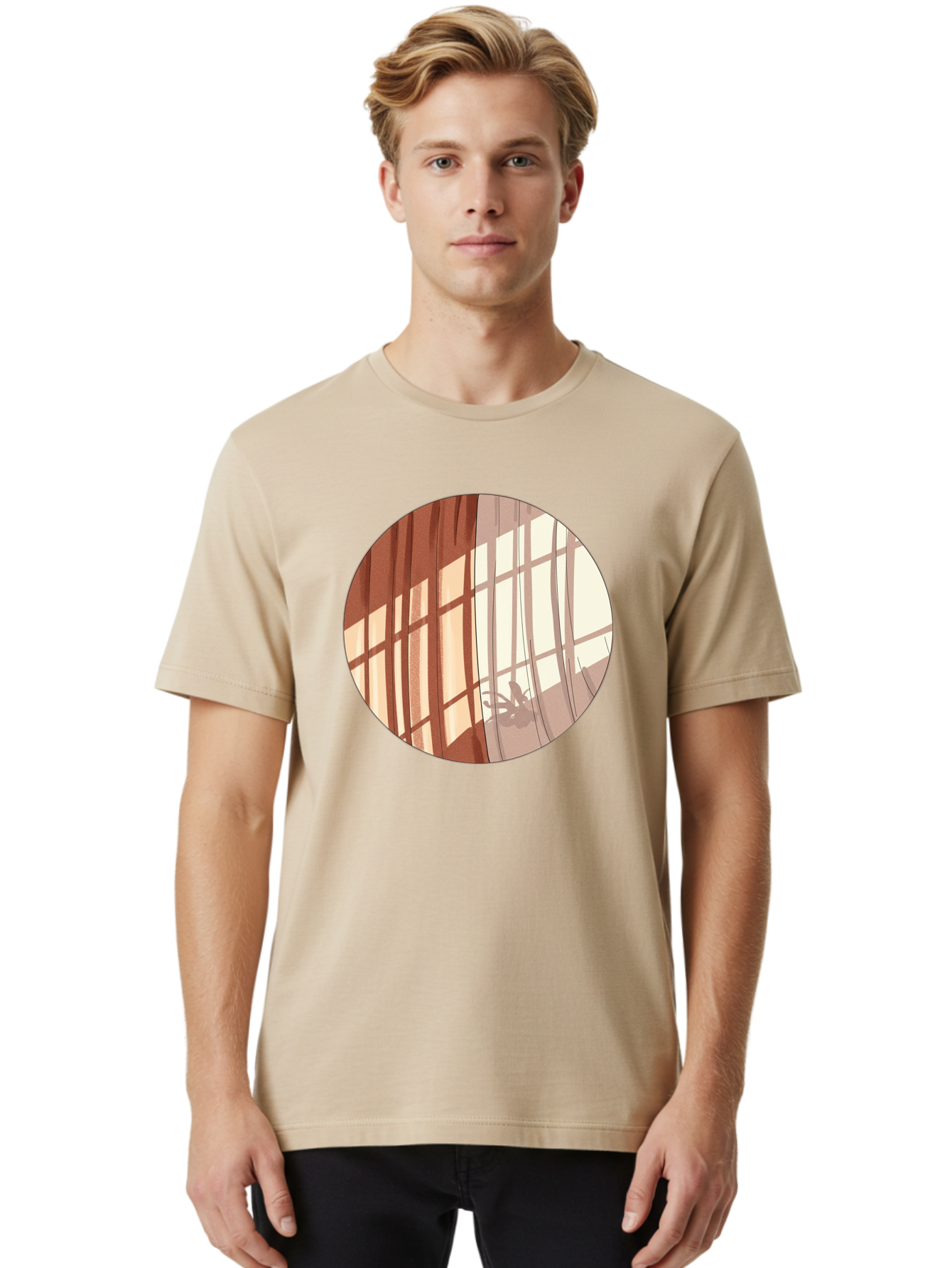 Window-Curtain-Shadows Men'S Graphic Tee, 100% Cotton, Comfortable Casual Summer Wear, Machine Washable, Vintage Camera, Old Camera, Antique Camera, Black Camera, Classic Photography, Photography Equipment, Nostalgic Device, Film Camera, Baf664