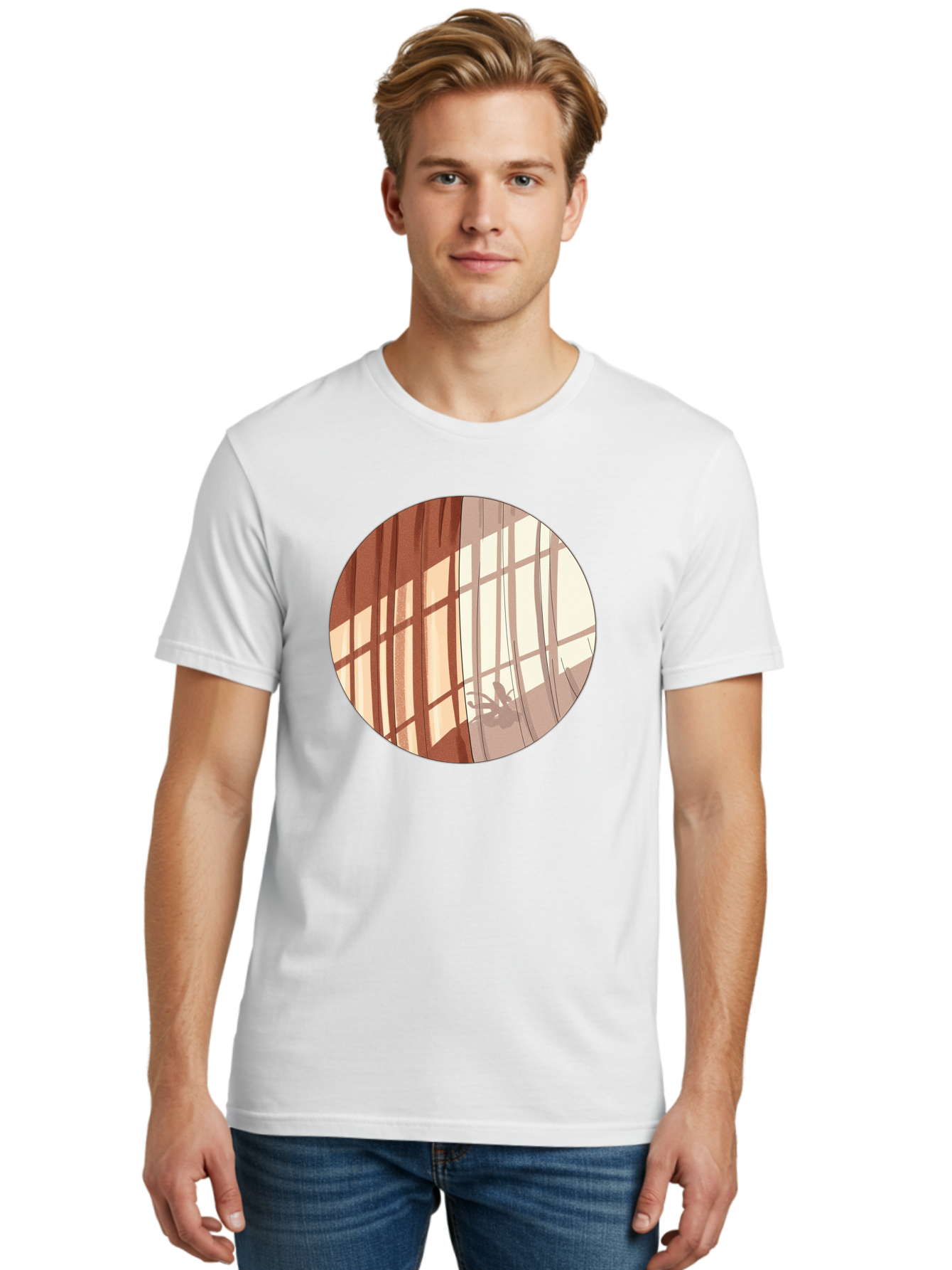 Window-Curtain-Shadows Men'S Graphic Tee, 100% Cotton, Comfortable Casual Summer Wear, Machine Washable, Vintage Camera, Old Camera, Antique Camera, Black Camera, Classic Photography, Photography Equipment, Nostalgic Device, Film Camera, Baf664
