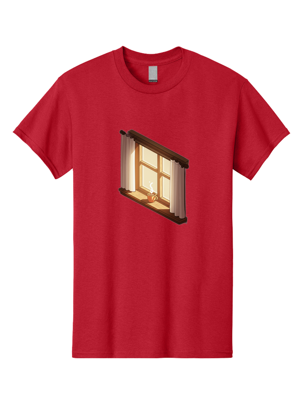 Window-With-Coffee-Cup Men'S Graphic Tee, 100% Cotton, Comfortable Casual Summer Wear, Machine Washable, Vintage Camera, Old Camera, Antique Camera, Black Camera, Classic Photography, Photography Equipment, Nostalgic Device, Film Camera, Baf665