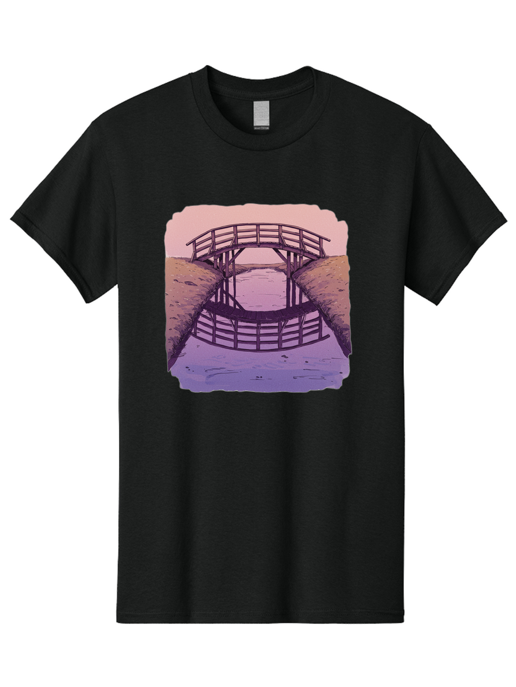 Wooden-Bridge Men'S Graphic Tee, 100% Cotton, Comfortable Casual Summer Wear, Machine Washable, Vintage Camera, Old Camera, Antique Camera, Black Camera, Classic Photography, Photography Equipment, Nostalgic Device, Film Camera, Camera Art Baf672