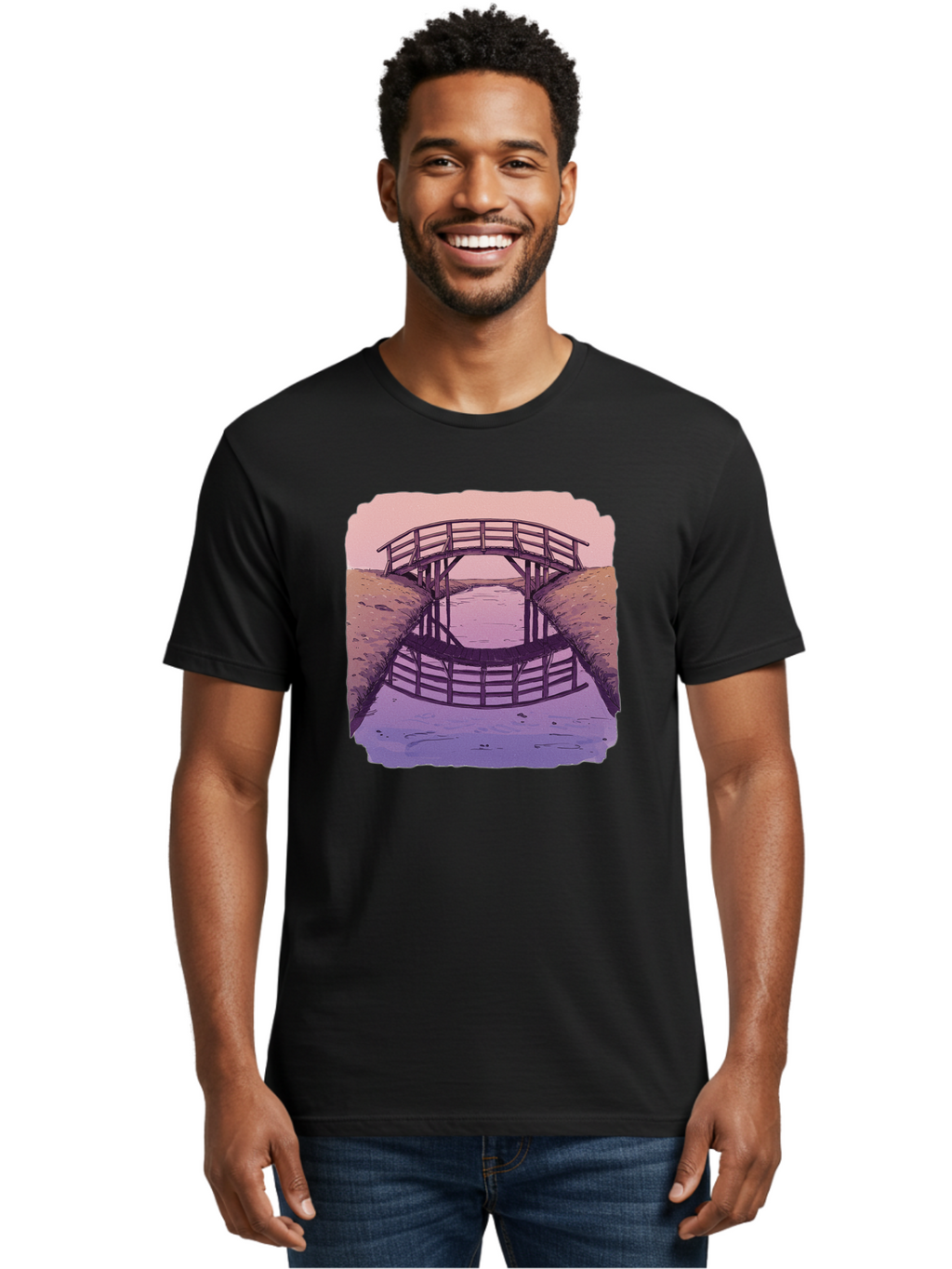 Wooden-Bridge Men'S Graphic Tee, 100% Cotton, Comfortable Casual Summer Wear, Machine Washable, Vintage Camera, Old Camera, Antique Camera, Black Camera, Classic Photography, Photography Equipment, Nostalgic Device, Film Camera, Camera Art Baf672