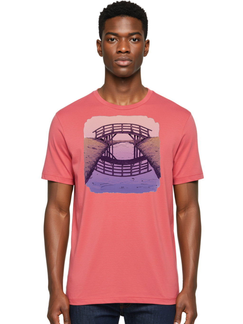 Wooden-Bridge Men'S Graphic Tee, 100% Cotton, Comfortable Casual Summer Wear, Machine Washable, Vintage Camera, Old Camera, Antique Camera, Black Camera, Classic Photography, Photography Equipment, Nostalgic Device, Film Camera, Camera Art Baf672