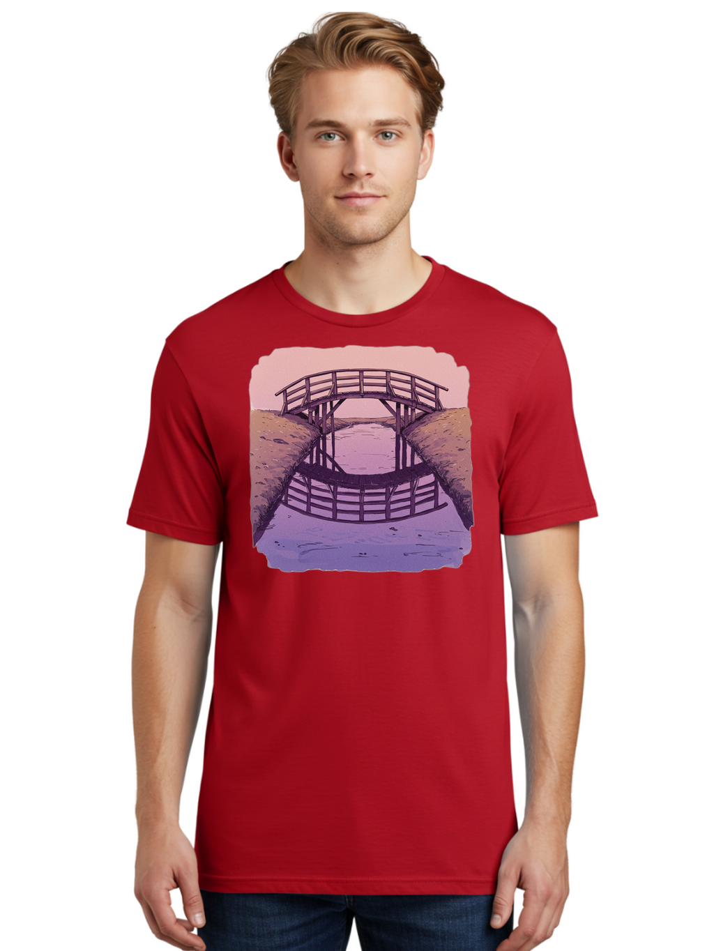 Wooden-Bridge Men'S Graphic Tee, 100% Cotton, Comfortable Casual Summer Wear, Machine Washable, Vintage Camera, Old Camera, Antique Camera, Black Camera, Classic Photography, Photography Equipment, Nostalgic Device, Film Camera, Camera Art Baf672