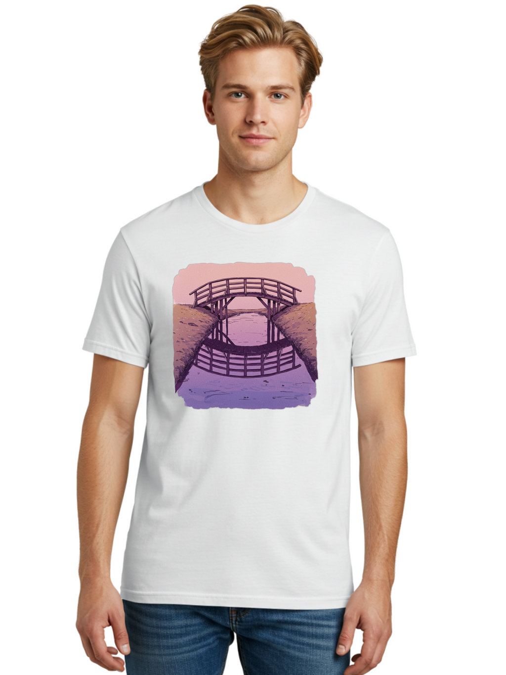 Wooden-Bridge Men'S Graphic Tee, 100% Cotton, Comfortable Casual Summer Wear, Machine Washable, Vintage Camera, Old Camera, Antique Camera, Black Camera, Classic Photography, Photography Equipment, Nostalgic Device, Film Camera, Camera Art Baf672