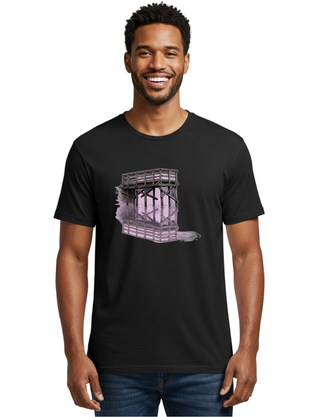 Wooden-Structure Men'S Graphic Tee, 100% Cotton, Comfortable Casual Summer Wear, Machine Washable, Vintage Camera, Old Camera, Antique Camera, Black Camera, Classic Photography, Photography Equipment, Nostalgic Device, Film Camera, Camera Art Baf674