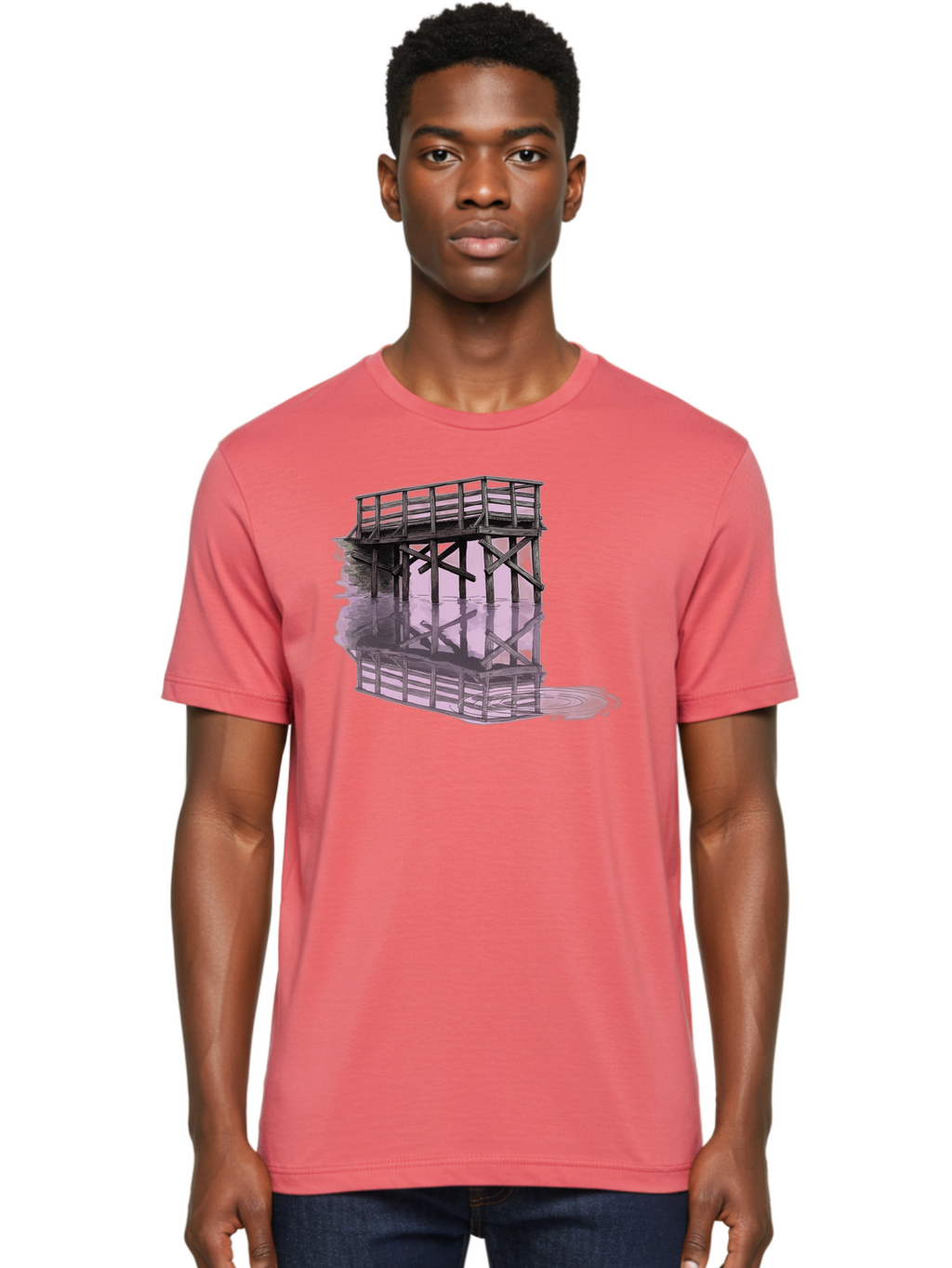 Wooden-Structure Men'S Graphic Tee, 100% Cotton, Comfortable Casual Summer Wear, Machine Washable, Vintage Camera, Old Camera, Antique Camera, Black Camera, Classic Photography, Photography Equipment, Nostalgic Device, Film Camera, Camera Art Baf674