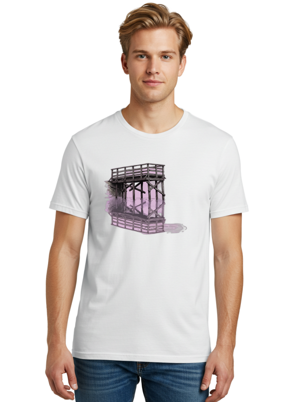 Wooden-Structure Men'S Graphic Tee, 100% Cotton, Comfortable Casual Summer Wear, Machine Washable, Vintage Camera, Old Camera, Antique Camera, Black Camera, Classic Photography, Photography Equipment, Nostalgic Device, Film Camera, Camera Art Baf674