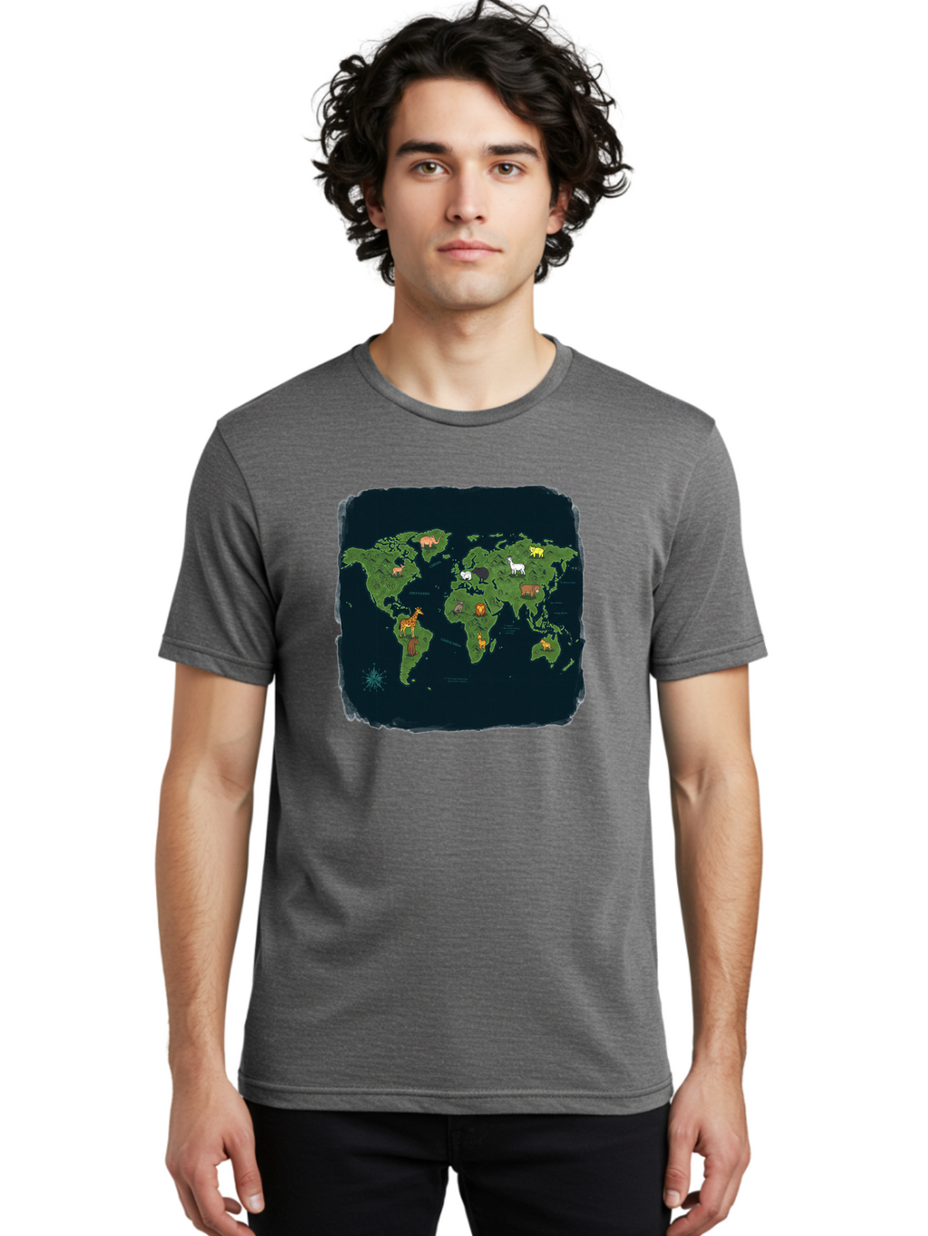 World-Map Men'S Graphic Tee, 100% Cotton, Comfortable Casual Summer Wear, Machine Washable, Vintage Camera, Old Camera, Antique Camera, Black Camera, Classic Photography, Photography Equipment, Nostalgic Device, Film Camera, Camera Art Baf677