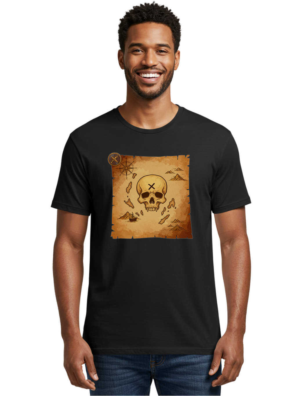 X-Marks-The-Spot Men'S Graphic Tee, 100% Cotton, Comfortable Casual Summer Wear, Machine Washable, Vintage Camera, Old Camera, Antique Camera, Black Camera, Classic Photography, Photography Equipment, Nostalgic Device, Film Camera, Camera Art Baf678
