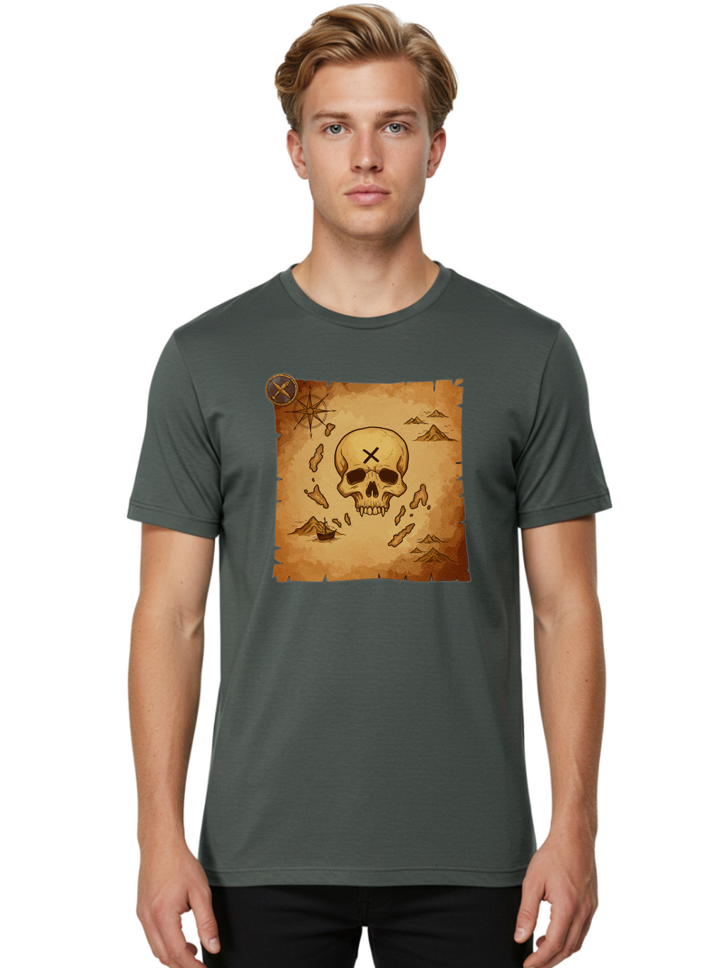 X-Marks-The-Spot Men'S Graphic Tee, 100% Cotton, Comfortable Casual Summer Wear, Machine Washable, Vintage Camera, Old Camera, Antique Camera, Black Camera, Classic Photography, Photography Equipment, Nostalgic Device, Film Camera, Camera Art Baf678