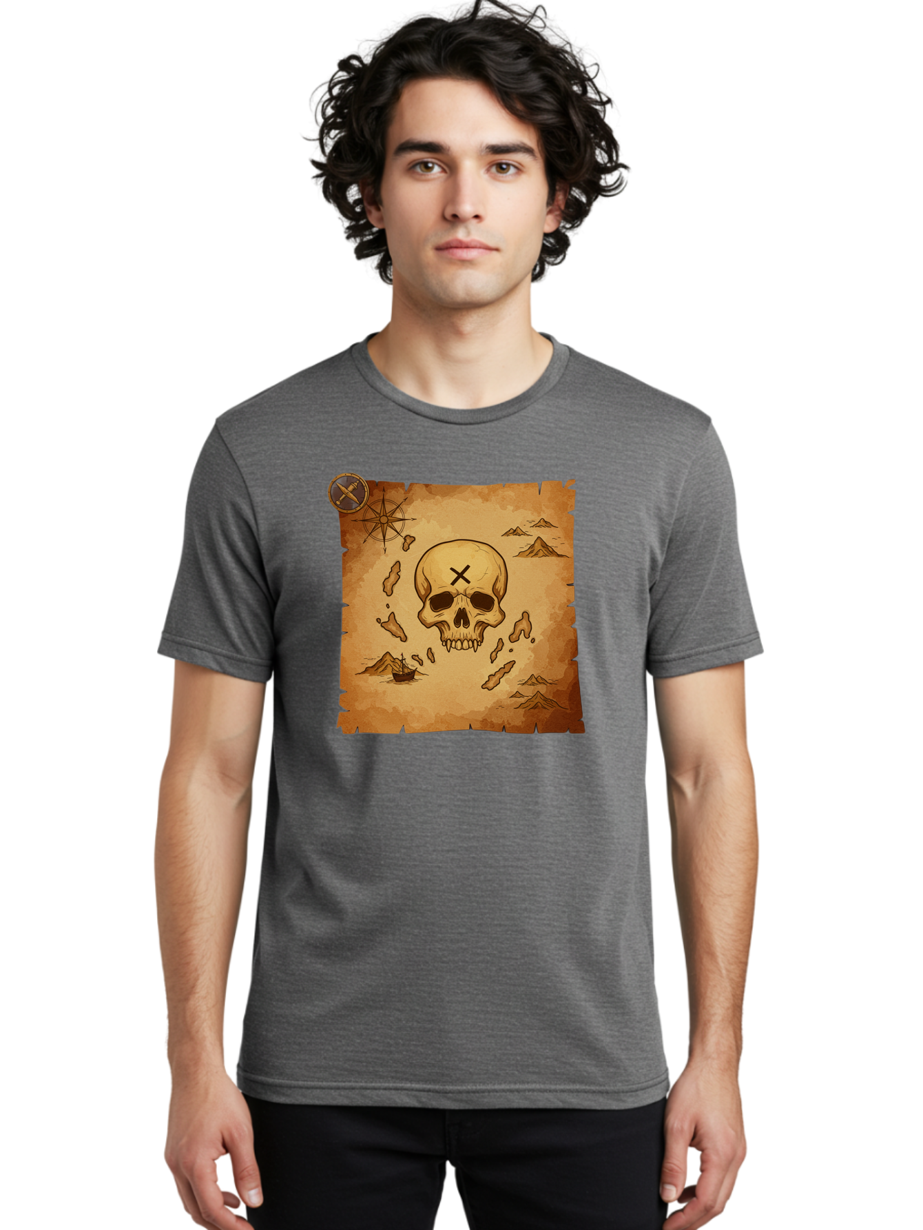 X-Marks-The-Spot Men'S Graphic Tee, 100% Cotton, Comfortable Casual Summer Wear, Machine Washable, Vintage Camera, Old Camera, Antique Camera, Black Camera, Classic Photography, Photography Equipment, Nostalgic Device, Film Camera, Camera Art Baf678