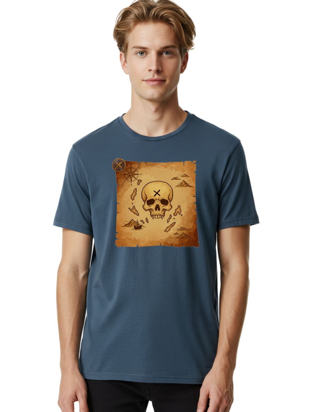 X-Marks-The-Spot Men'S Graphic Tee, 100% Cotton, Comfortable Casual Summer Wear, Machine Washable, Vintage Camera, Old Camera, Antique Camera, Black Camera, Classic Photography, Photography Equipment, Nostalgic Device, Film Camera, Camera Art Baf678