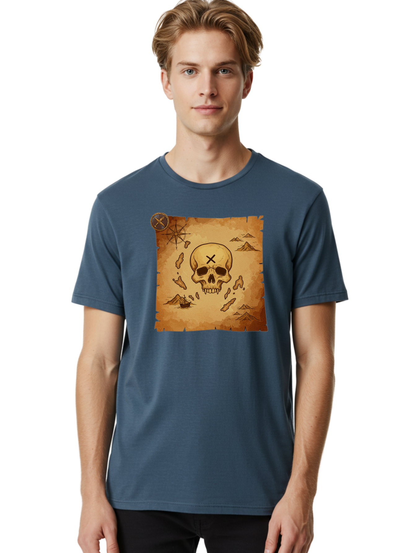 X-Marks-The-Spot Men'S Graphic Tee, 100% Cotton, Comfortable Casual Summer Wear, Machine Washable, Vintage Camera, Old Camera, Antique Camera, Black Camera, Classic Photography, Photography Equipment, Nostalgic Device, Film Camera, Camera Art Baf678