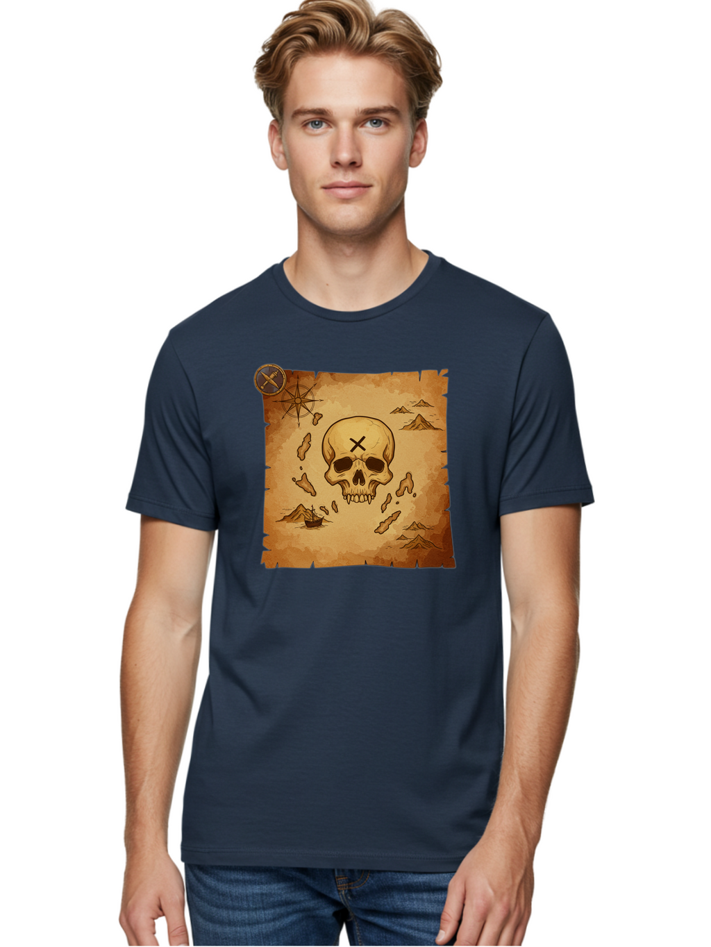 X-Marks-The-Spot Men'S Graphic Tee, 100% Cotton, Comfortable Casual Summer Wear, Machine Washable, Vintage Camera, Old Camera, Antique Camera, Black Camera, Classic Photography, Photography Equipment, Nostalgic Device, Film Camera, Camera Art Baf678