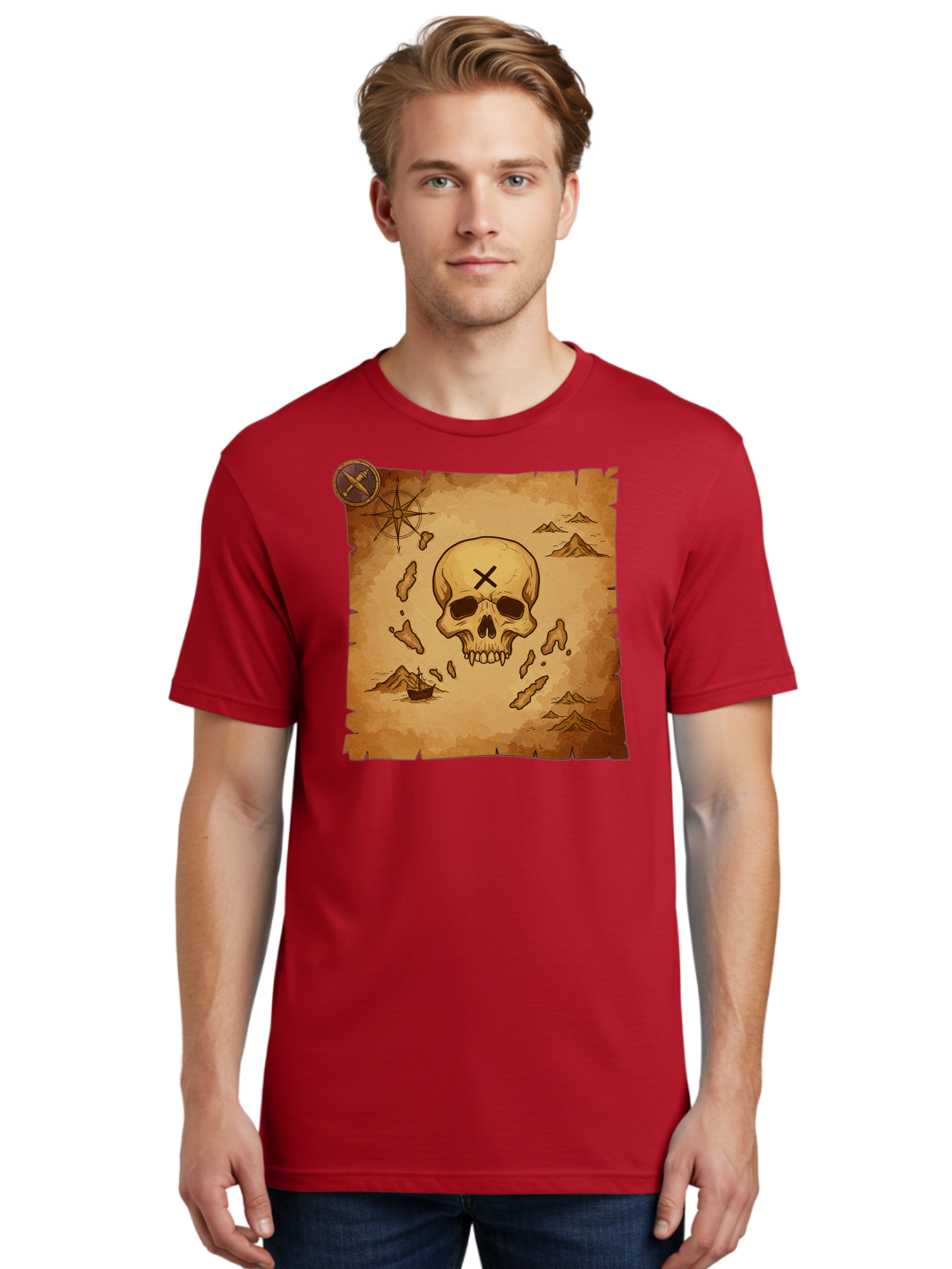 X-Marks-The-Spot Men'S Graphic Tee, 100% Cotton, Comfortable Casual Summer Wear, Machine Washable, Vintage Camera, Old Camera, Antique Camera, Black Camera, Classic Photography, Photography Equipment, Nostalgic Device, Film Camera, Camera Art Baf678