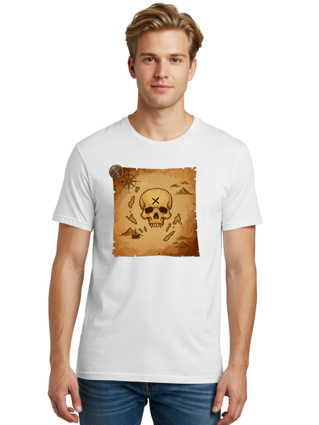 X-Marks-The-Spot Men'S Graphic Tee, 100% Cotton, Comfortable Casual Summer Wear, Machine Washable, Vintage Camera, Old Camera, Antique Camera, Black Camera, Classic Photography, Photography Equipment, Nostalgic Device, Film Camera, Camera Art Baf678