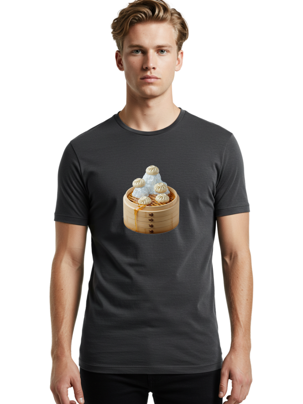 Xiaolongbao-Dumplings Men'S Graphic Tee, 100% Cotton, Comfortable Casual Summer Wear, Machine Washable, Vintage Camera, Old Camera, Antique Camera, Black Camera, Classic Photography, Photography Equipment, Nostalgic Device, Film Camera, Baf681