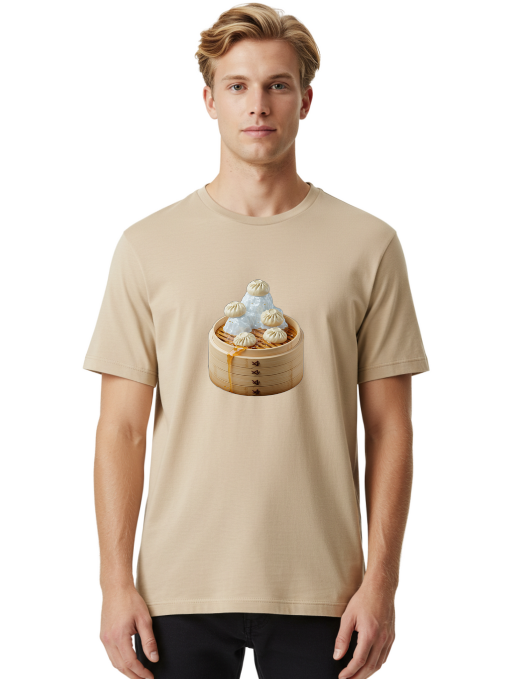 Xiaolongbao-Dumplings Men'S Graphic Tee, 100% Cotton, Comfortable Casual Summer Wear, Machine Washable, Vintage Camera, Old Camera, Antique Camera, Black Camera, Classic Photography, Photography Equipment, Nostalgic Device, Film Camera, Baf681
