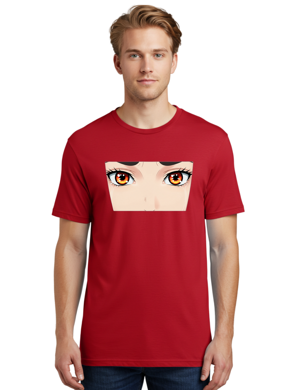 Anime-Eyes Men'S Graphic Tee, 100% Cotton, Comfortable Casual Summer Wear, Machine Washable, Vintage Camera, Old Camera, Antique Camera, Black Camera, Classic Photography, Photography Equipment, Nostalgic Device, Film Camera, Camera Art Baf684
