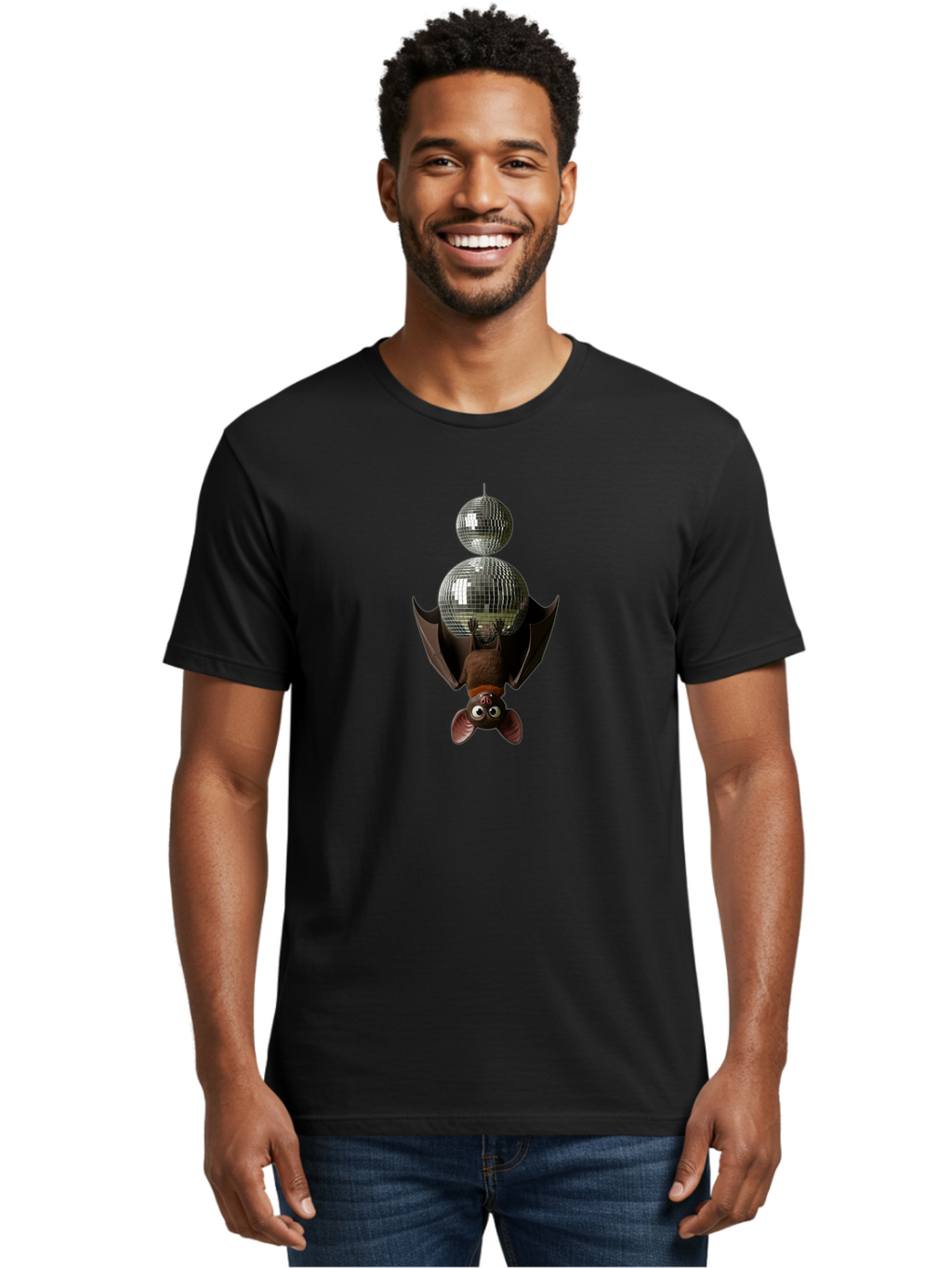 Bat-And-Disco-Balls Men'S Graphic Tee, 100% Cotton, Comfortable Casual Summer Wear, Machine Washable, Vintage Camera, Old Camera, Antique Camera, Black Camera, Classic Photography, Photography Equipment, Nostalgic Device, Film Camera, Baf686