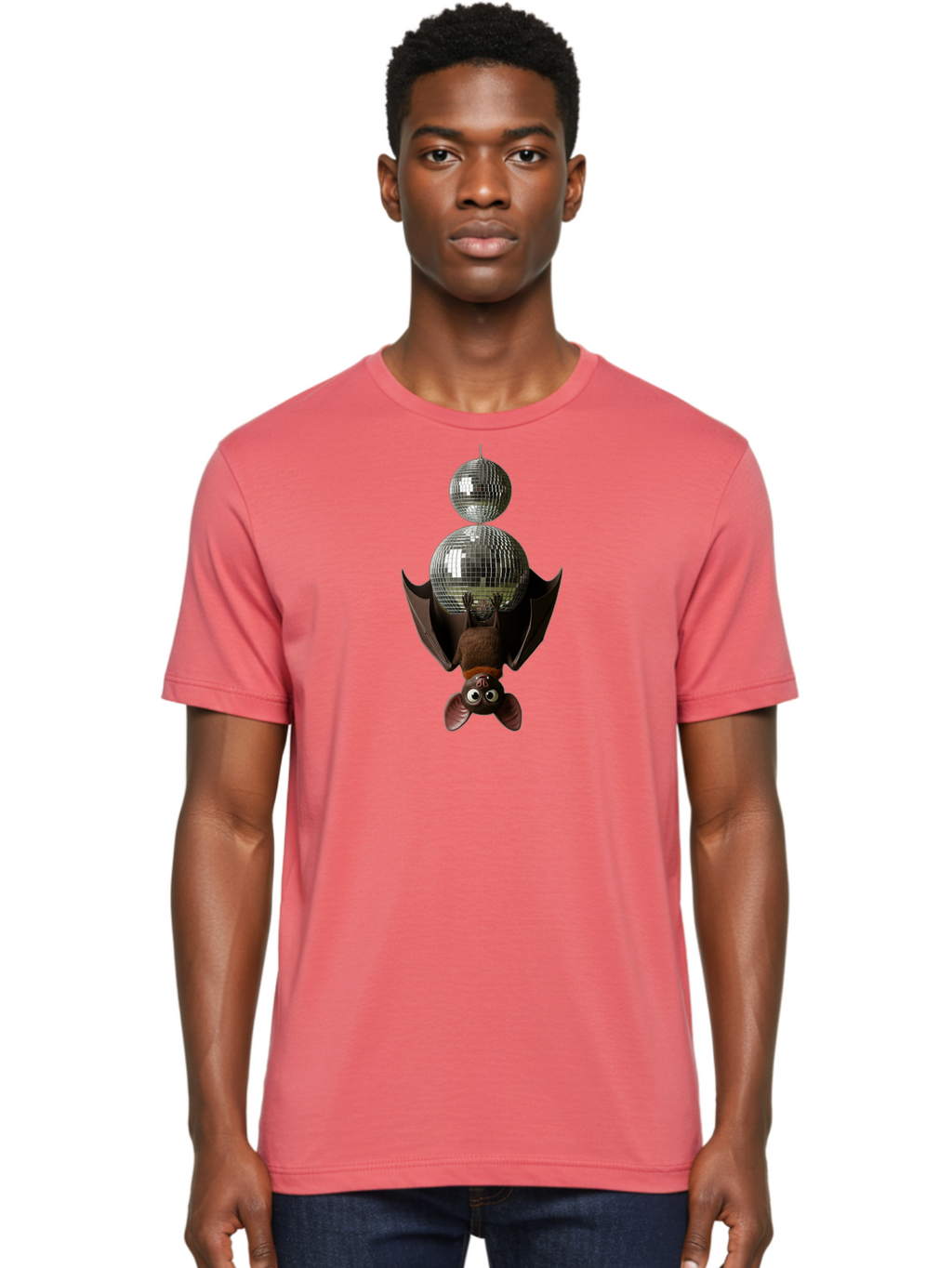 Bat-And-Disco-Balls Men'S Graphic Tee, 100% Cotton, Comfortable Casual Summer Wear, Machine Washable, Vintage Camera, Old Camera, Antique Camera, Black Camera, Classic Photography, Photography Equipment, Nostalgic Device, Film Camera, Baf686