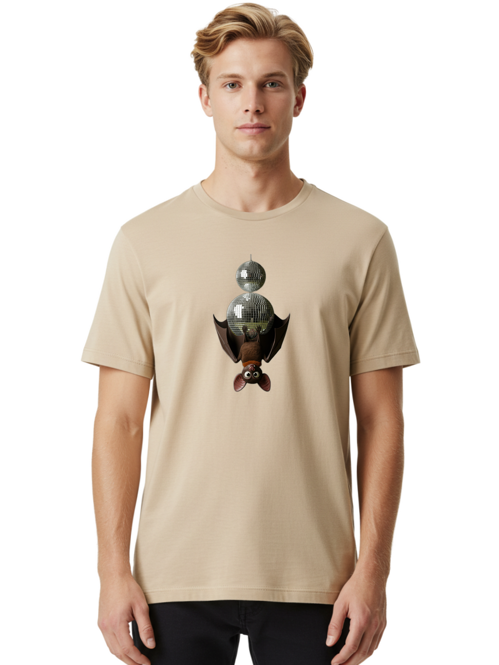 Bat-And-Disco-Balls Men'S Graphic Tee, 100% Cotton, Comfortable Casual Summer Wear, Machine Washable, Vintage Camera, Old Camera, Antique Camera, Black Camera, Classic Photography, Photography Equipment, Nostalgic Device, Film Camera, Baf686