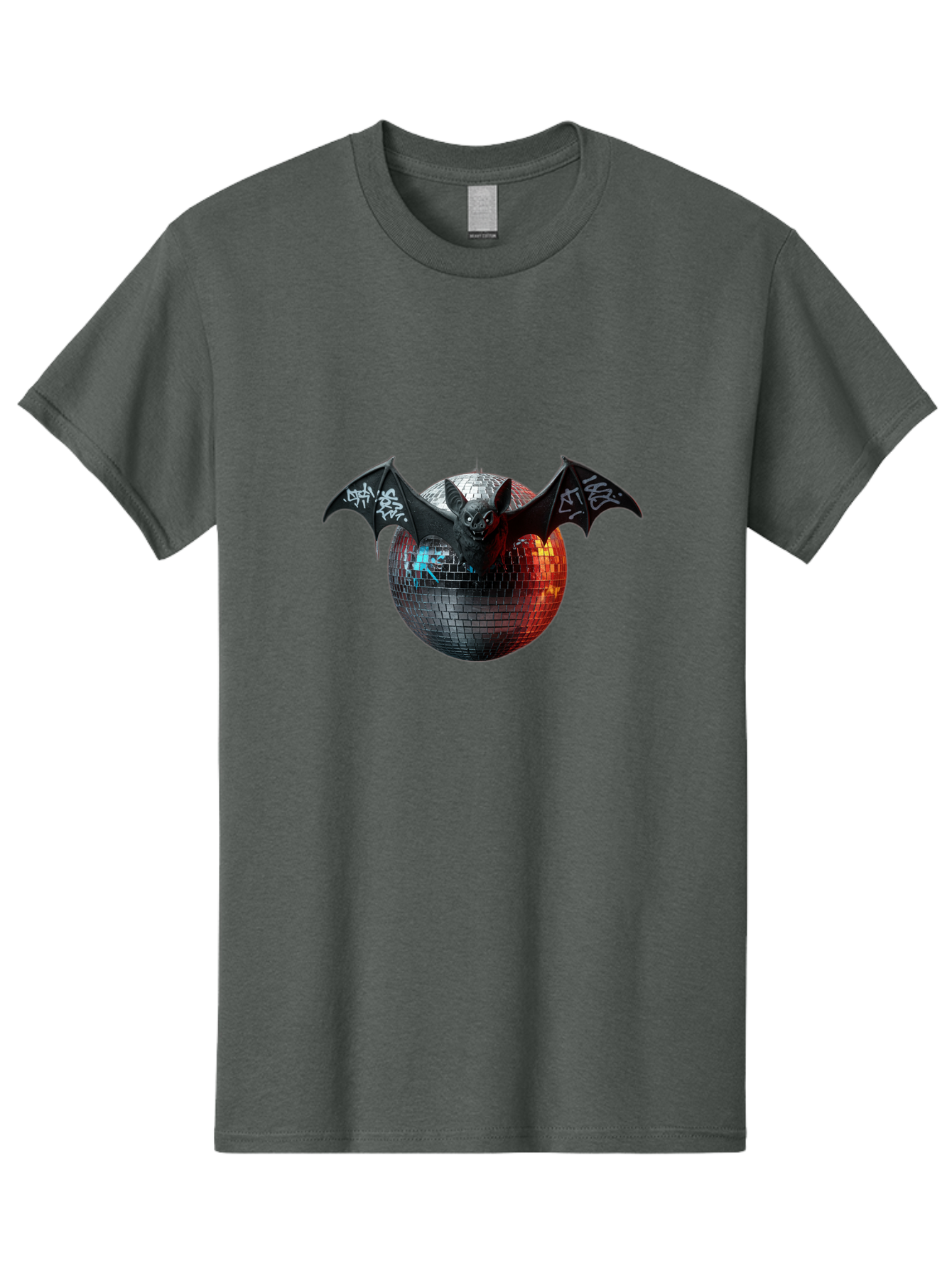 Bat-Disco-Ball-2 Men'S Graphic Tee, 100% Cotton, Comfortable Casual Summer Wear, Machine Washable, Vintage Camera, Old Camera, Antique Camera, Black Camera, Classic Photography, Photography Equipment, Nostalgic Device, Film Camera, Camera Art Baf688