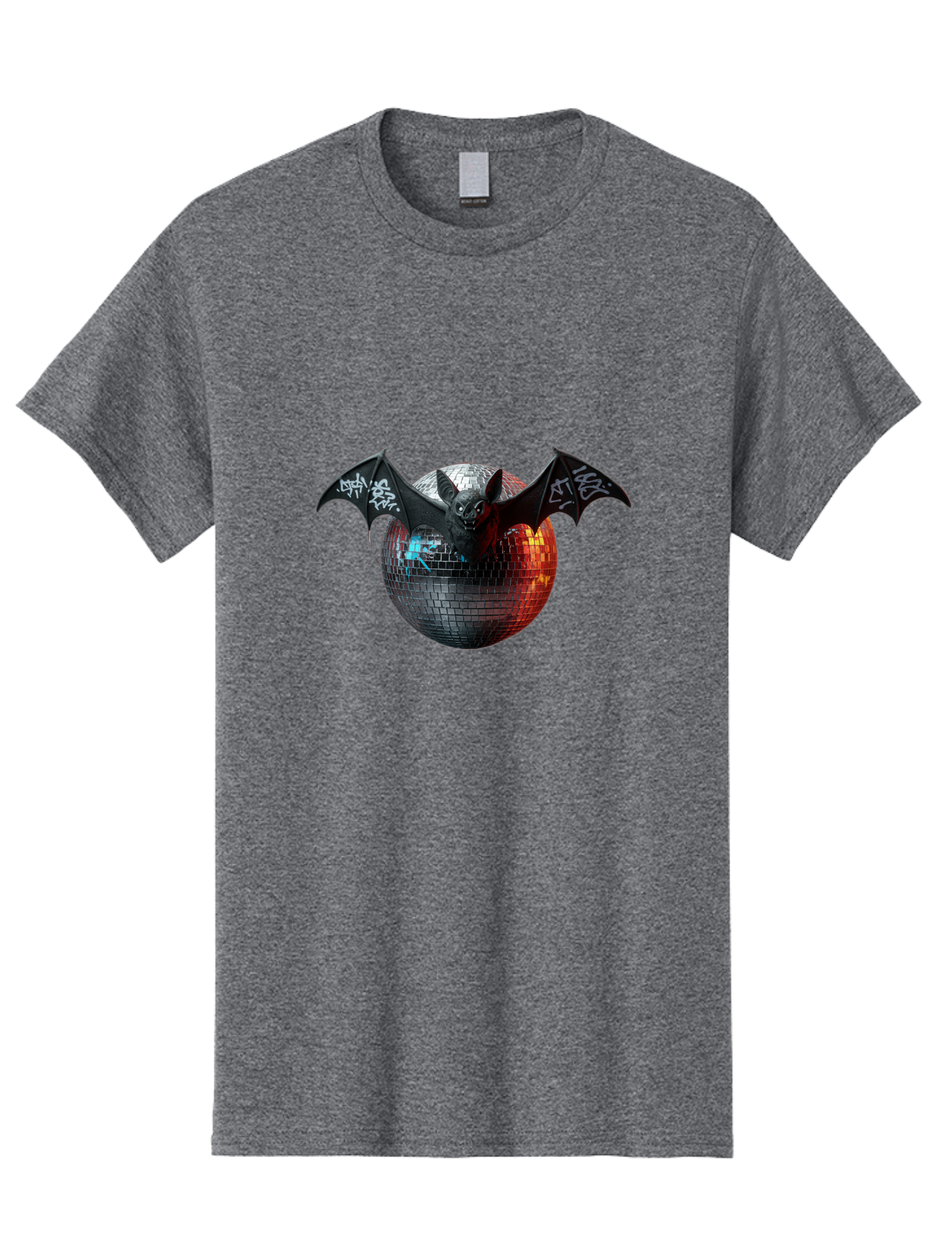 Bat-Disco-Ball-2 Men'S Graphic Tee, 100% Cotton, Comfortable Casual Summer Wear, Machine Washable, Vintage Camera, Old Camera, Antique Camera, Black Camera, Classic Photography, Photography Equipment, Nostalgic Device, Film Camera, Camera Art Baf688