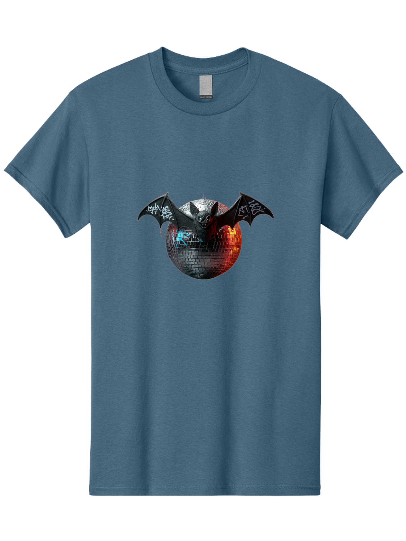 Bat-Disco-Ball-2 Men'S Graphic Tee, 100% Cotton, Comfortable Casual Summer Wear, Machine Washable, Vintage Camera, Old Camera, Antique Camera, Black Camera, Classic Photography, Photography Equipment, Nostalgic Device, Film Camera, Camera Art Baf688