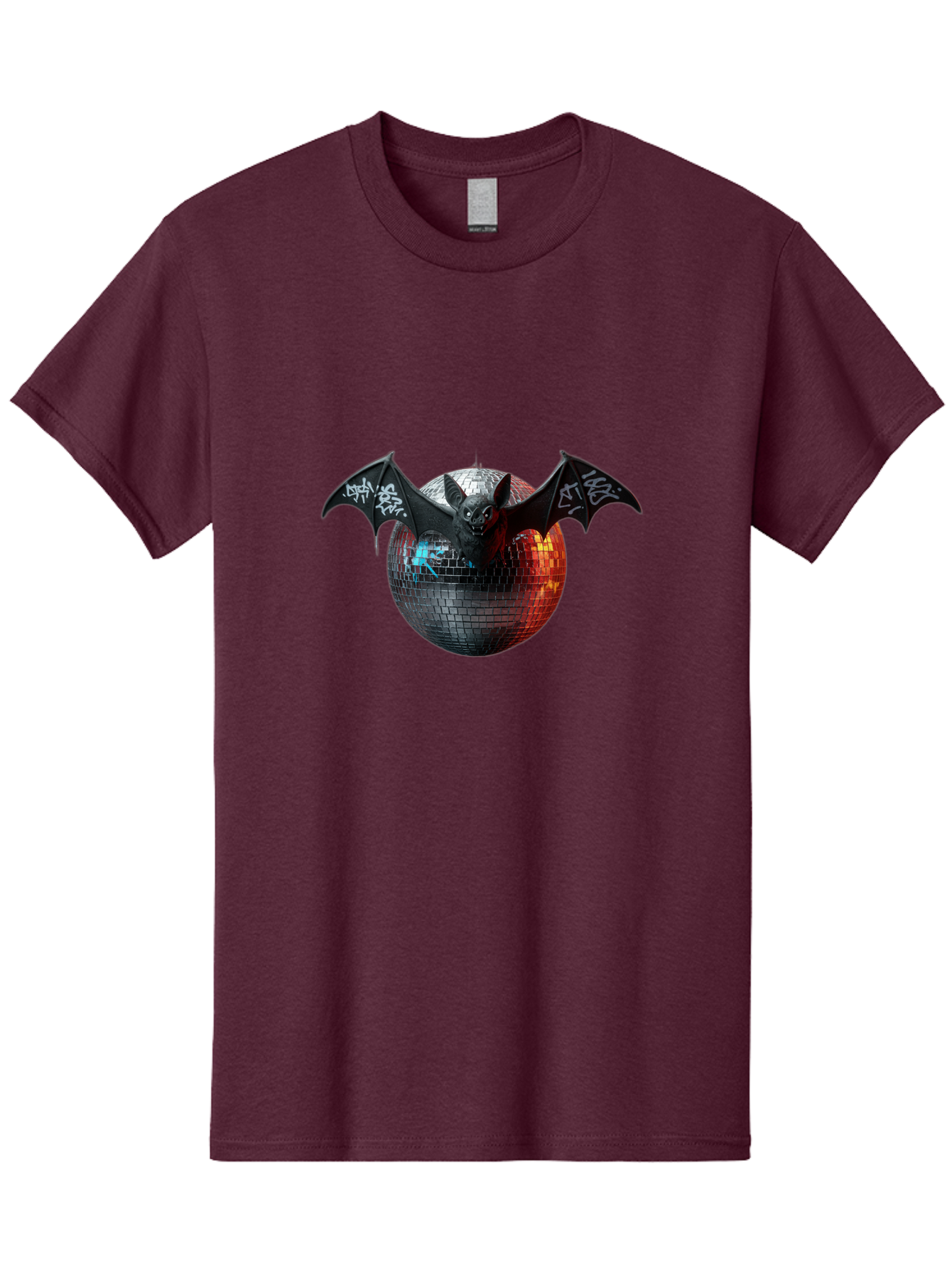 Bat-Disco-Ball-2 Men'S Graphic Tee, 100% Cotton, Comfortable Casual Summer Wear, Machine Washable, Vintage Camera, Old Camera, Antique Camera, Black Camera, Classic Photography, Photography Equipment, Nostalgic Device, Film Camera, Camera Art Baf688