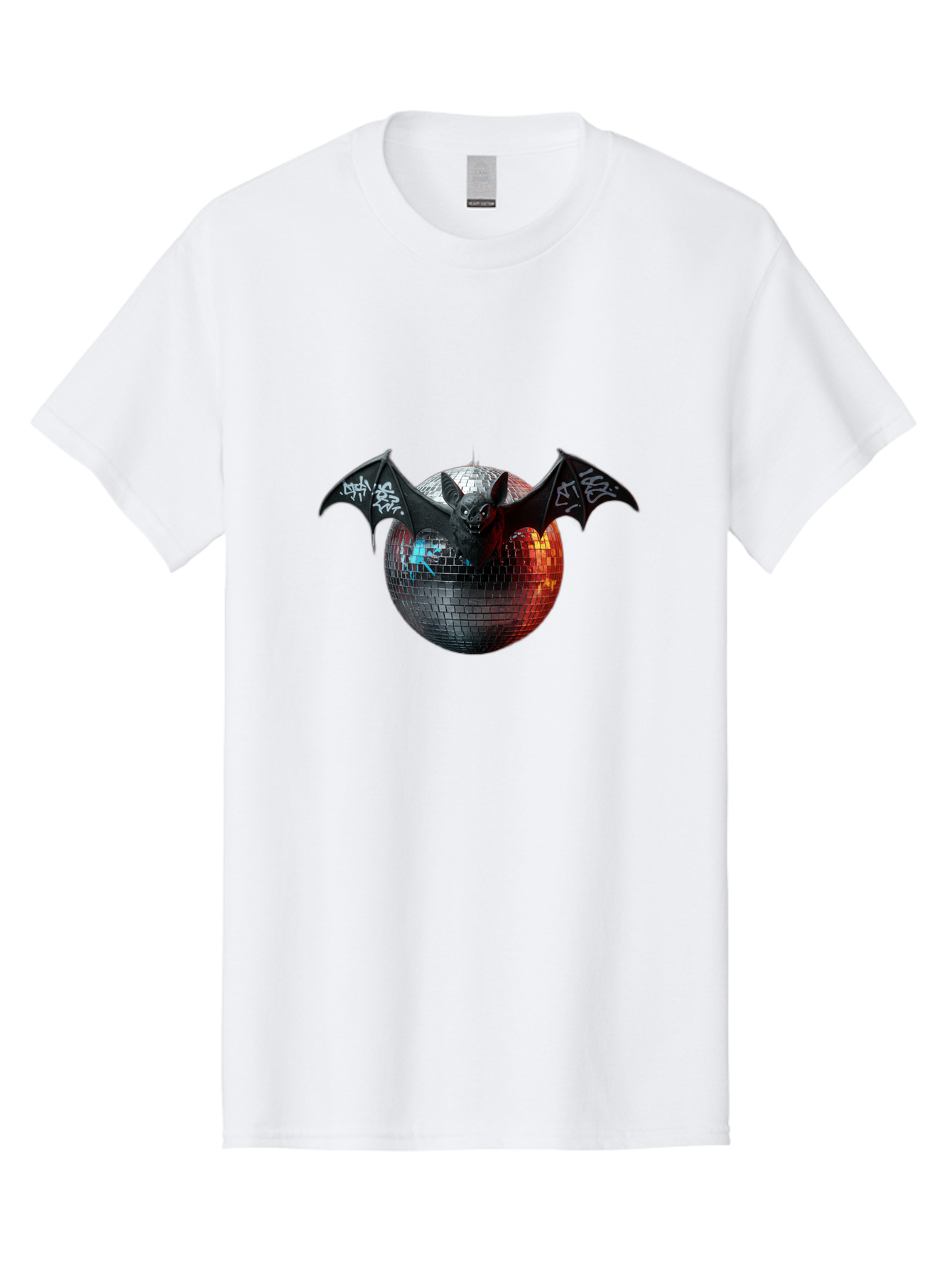 Bat-Disco-Ball-2 Men'S Graphic Tee, 100% Cotton, Comfortable Casual Summer Wear, Machine Washable, Vintage Camera, Old Camera, Antique Camera, Black Camera, Classic Photography, Photography Equipment, Nostalgic Device, Film Camera, Camera Art Baf688