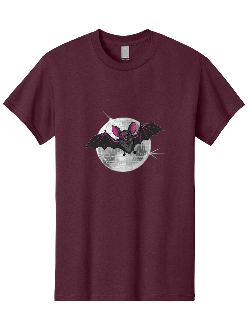 Bat-Disco-Ball-3 Men'S Graphic Tee, 100% Cotton, Comfortable Casual Summer Wear, Machine Washable, Vintage Camera, Old Camera, Antique Camera, Black Camera, Classic Photography, Photography Equipment, Nostalgic Device, Film Camera, Camera Art Baf689