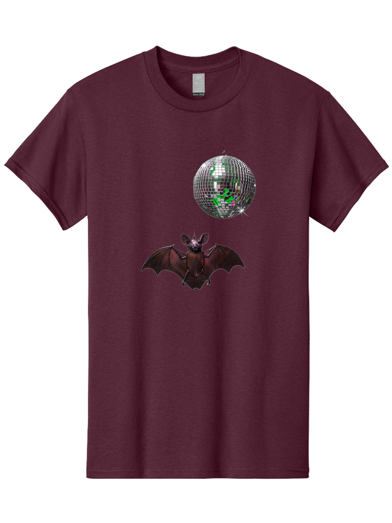Bat-Disco-Ball Men'S Graphic Tee, 100% Cotton, Comfortable Casual Summer Wear, Machine Washable, Vintage Camera, Old Camera, Antique Camera, Black Camera, Classic Photography, Photography Equipment, Nostalgic Device, Film Camera, Camera Art Baf690