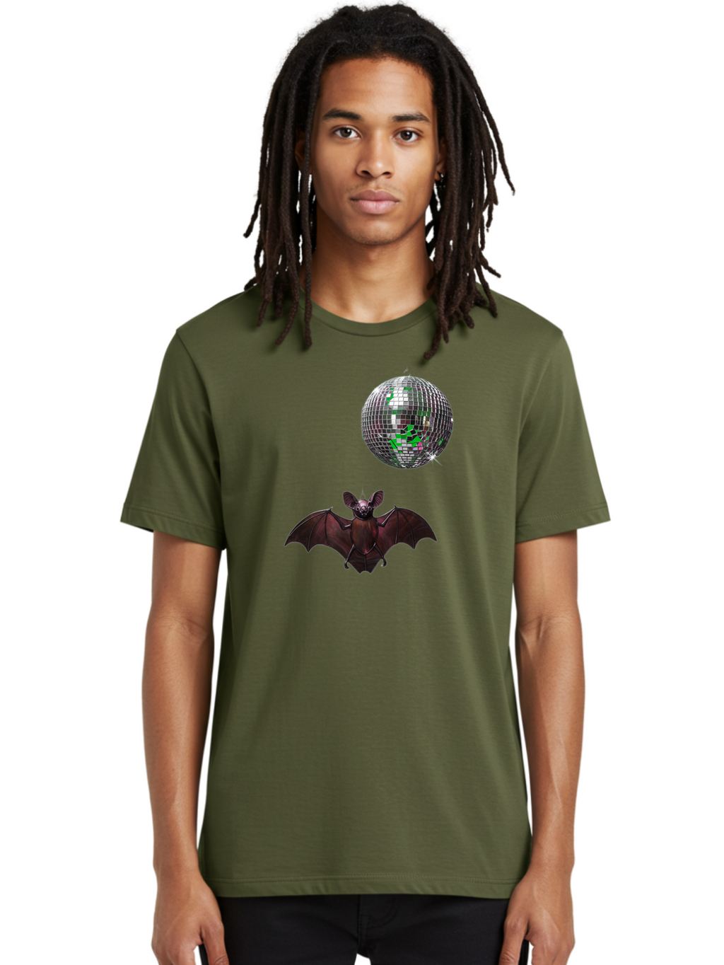 Bat-Disco-Ball Men'S Graphic Tee, 100% Cotton, Comfortable Casual Summer Wear, Machine Washable, Vintage Camera, Old Camera, Antique Camera, Black Camera, Classic Photography, Photography Equipment, Nostalgic Device, Film Camera, Camera Art Baf690